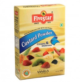 Five Star Custard Powder Golden Vanilla Flavour  Box  100 grams